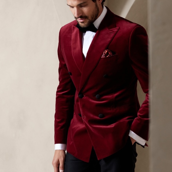 Banana Republic Other - Red Velvet Blazer - Banana Republic
